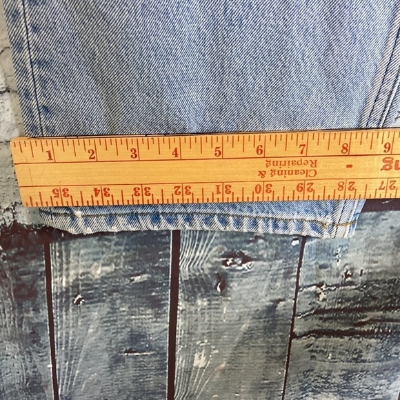 Reformation Baggy Jeans Light Wash Tahoe Rigid Denim Button Fly 10157 Jeans 31 - Picture 12 of 16